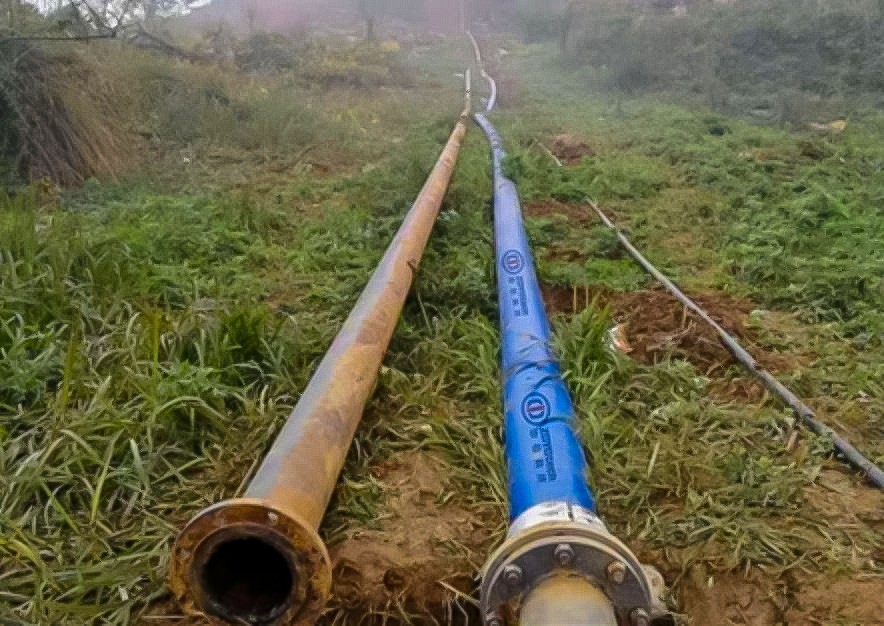 山西长治新源县森达源煤业 DN250*2.8Mpa聚氨酯耐磨软管